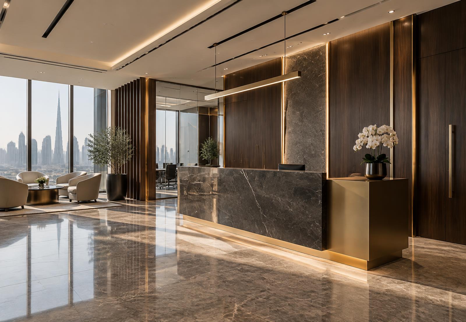 Premium commercial office reception fit-out